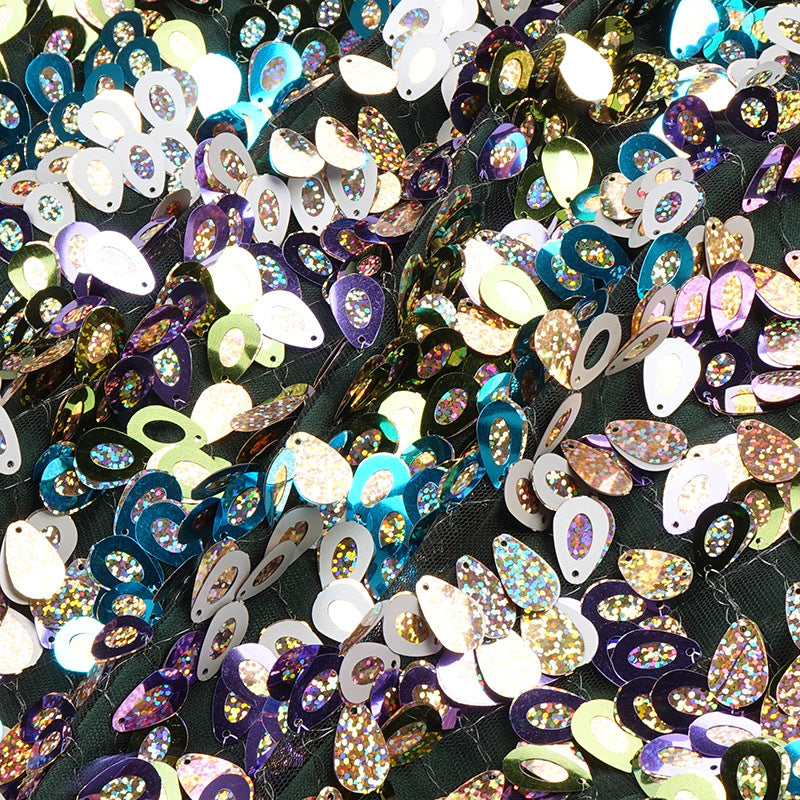 Strapless Slim Fit Feather Tight Fitting Sequin Bodycon Mini Dress 14