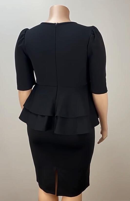 Plus Size Women Elegant Dress 12