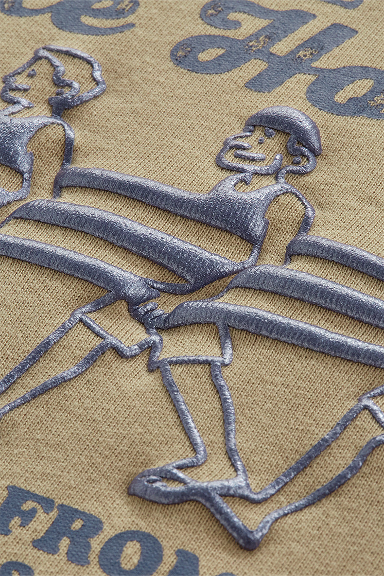 Men Summer Holidays Print American Street Round Neck Short Sleeve Top 7