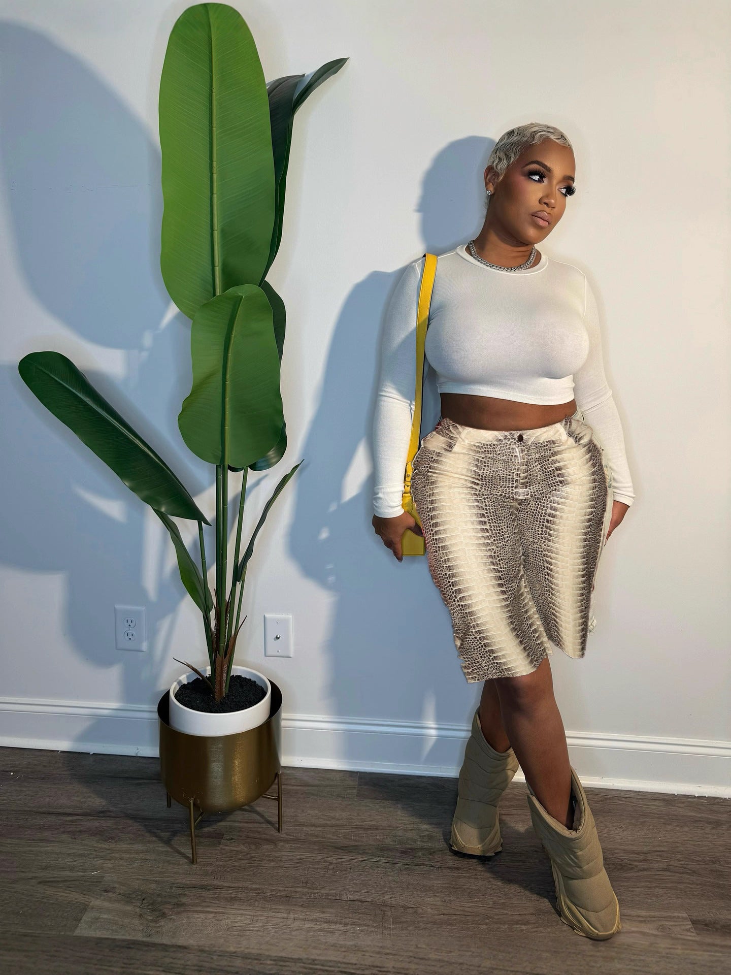 Women Sexy Printed Cropped Shorts 6