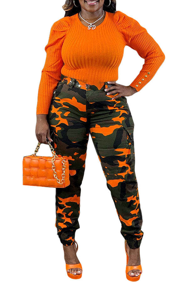 Women Solid knitting sweater 5