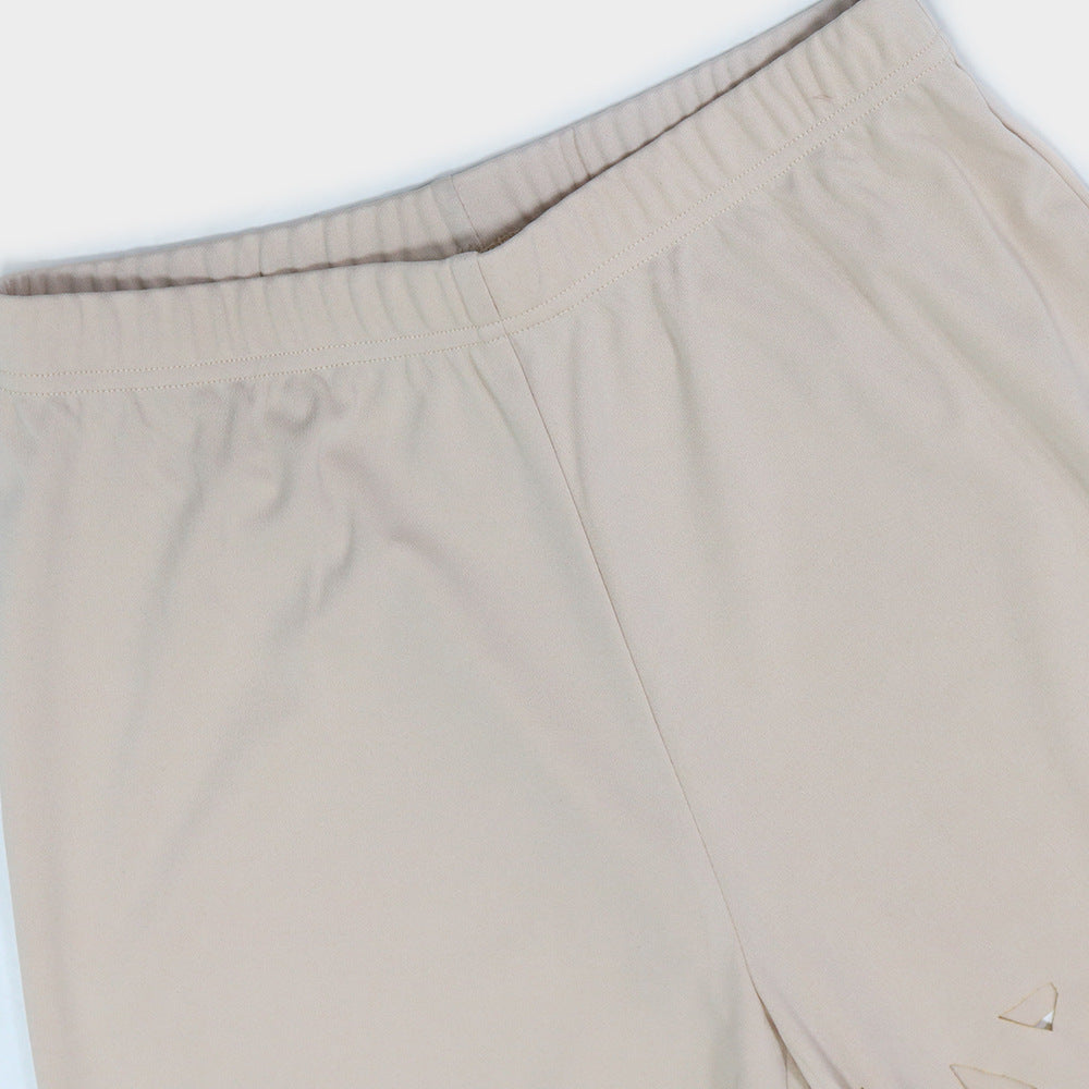 Women sexy suspender Top And hollow wide-leg pants two-piece set 12