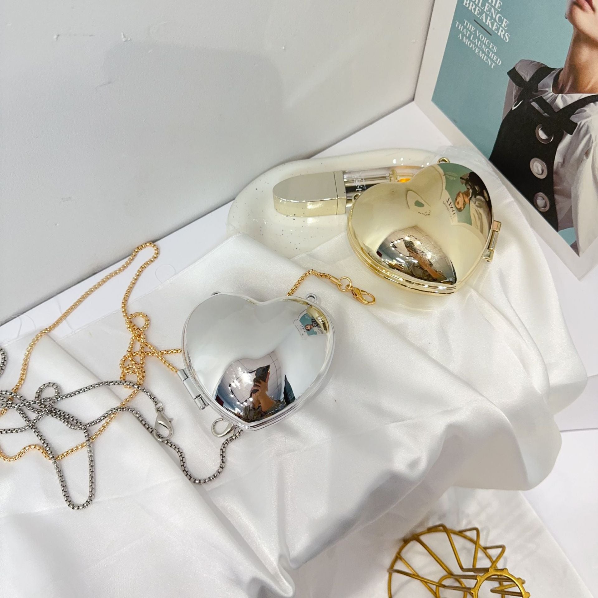 Women Chain Diamond-Encrusted Butterfly Mini Shoulder Bag 33