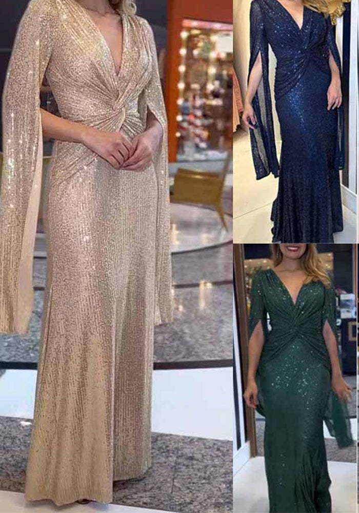 Women Autumn and Winter Party Sequin Dresses