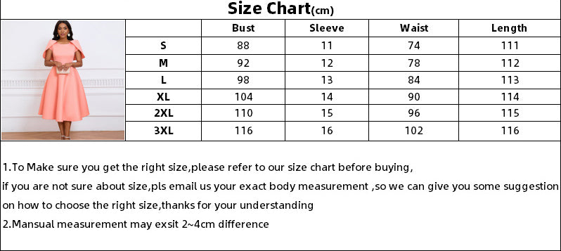 Women Short Sleeve Cape Dress 13