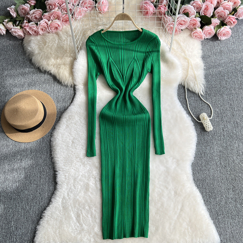 Women sexy Ribbed Bodycon Knitting dress 15