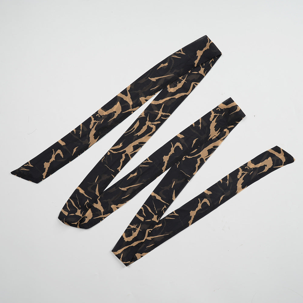 Plus Size African Women Long Sleeve Elegant Print Chiffon Maxi Dress 18