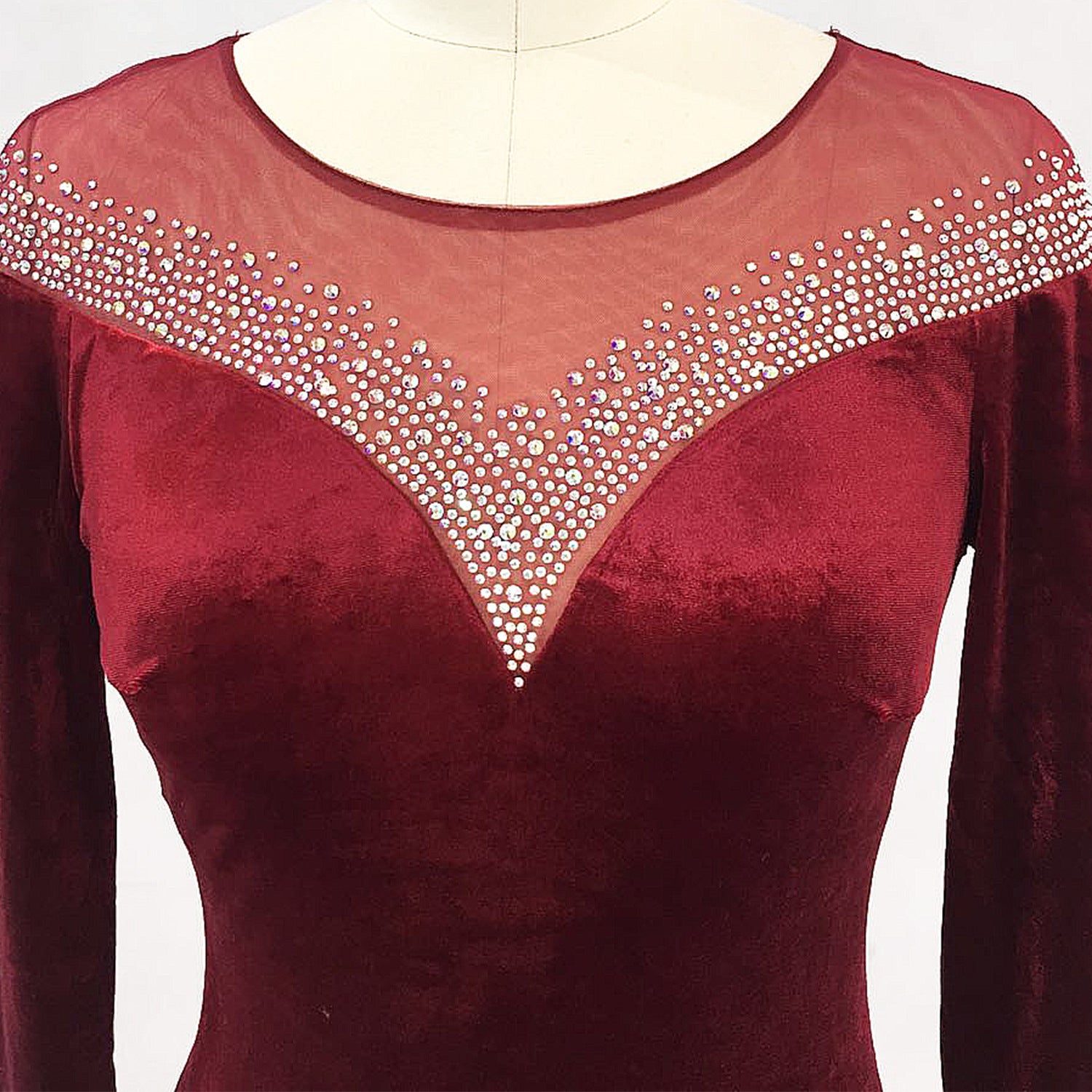 velvet Formal Party Evening Dress Winter Long Sleeve Corporate Annual Meeting Long Fishtail Party Dress 24