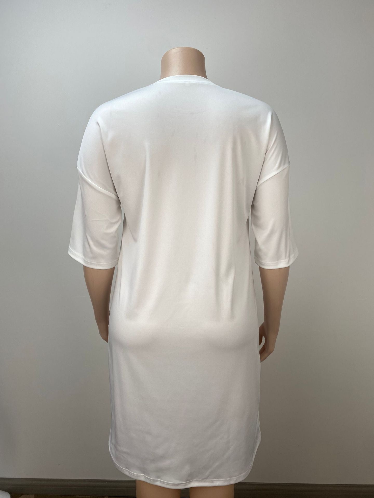 Plus Size Women Casual Letter Print Dress 6