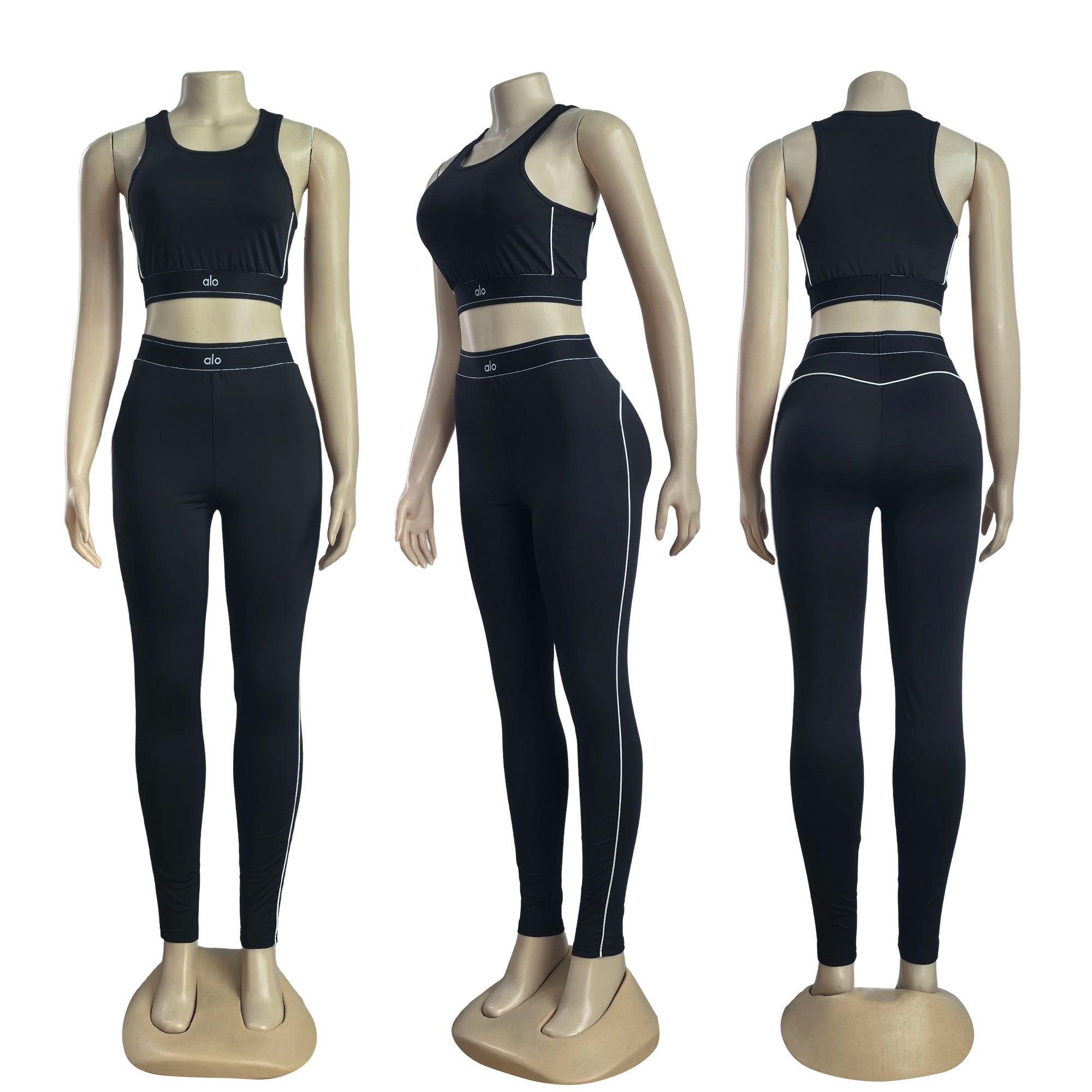 Women summer yoga sports vest and Pants two-piece set 10