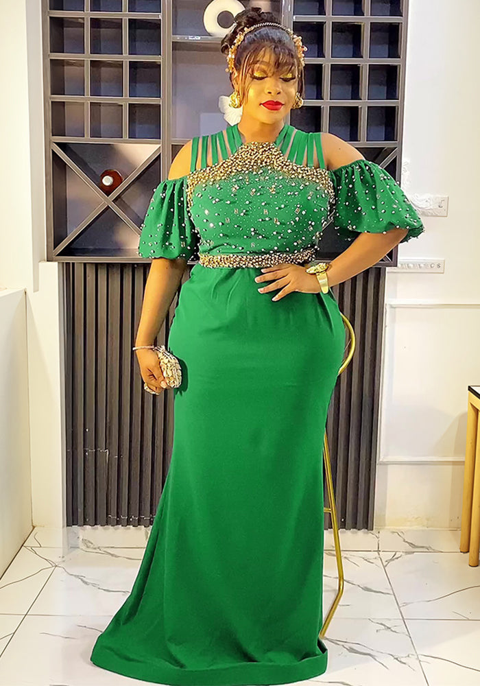 Plus size African Women formal party party dress