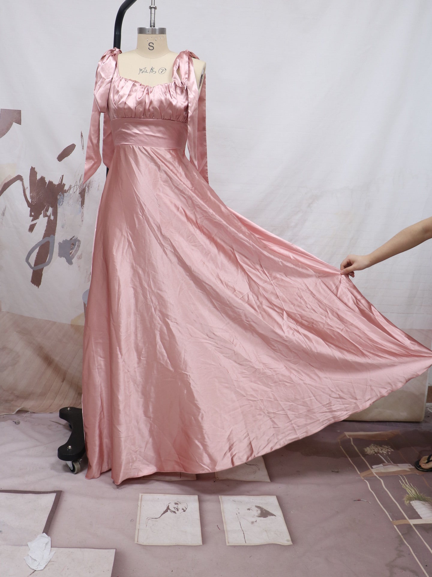 Women Sleeveless Sling Wedding Dresses Wedding Bridesmaid Dresses 13