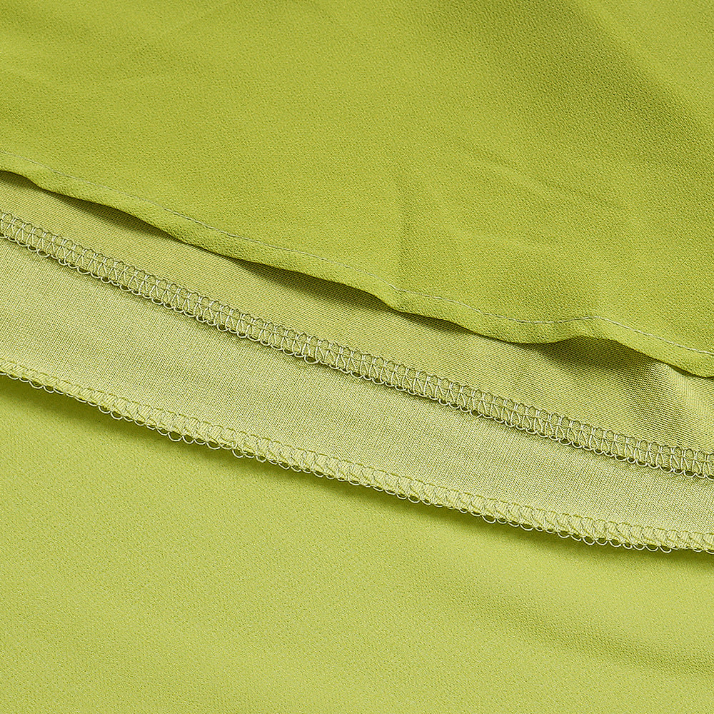 Plus Size African Women elegant pleated Ruffle Edge dress 20