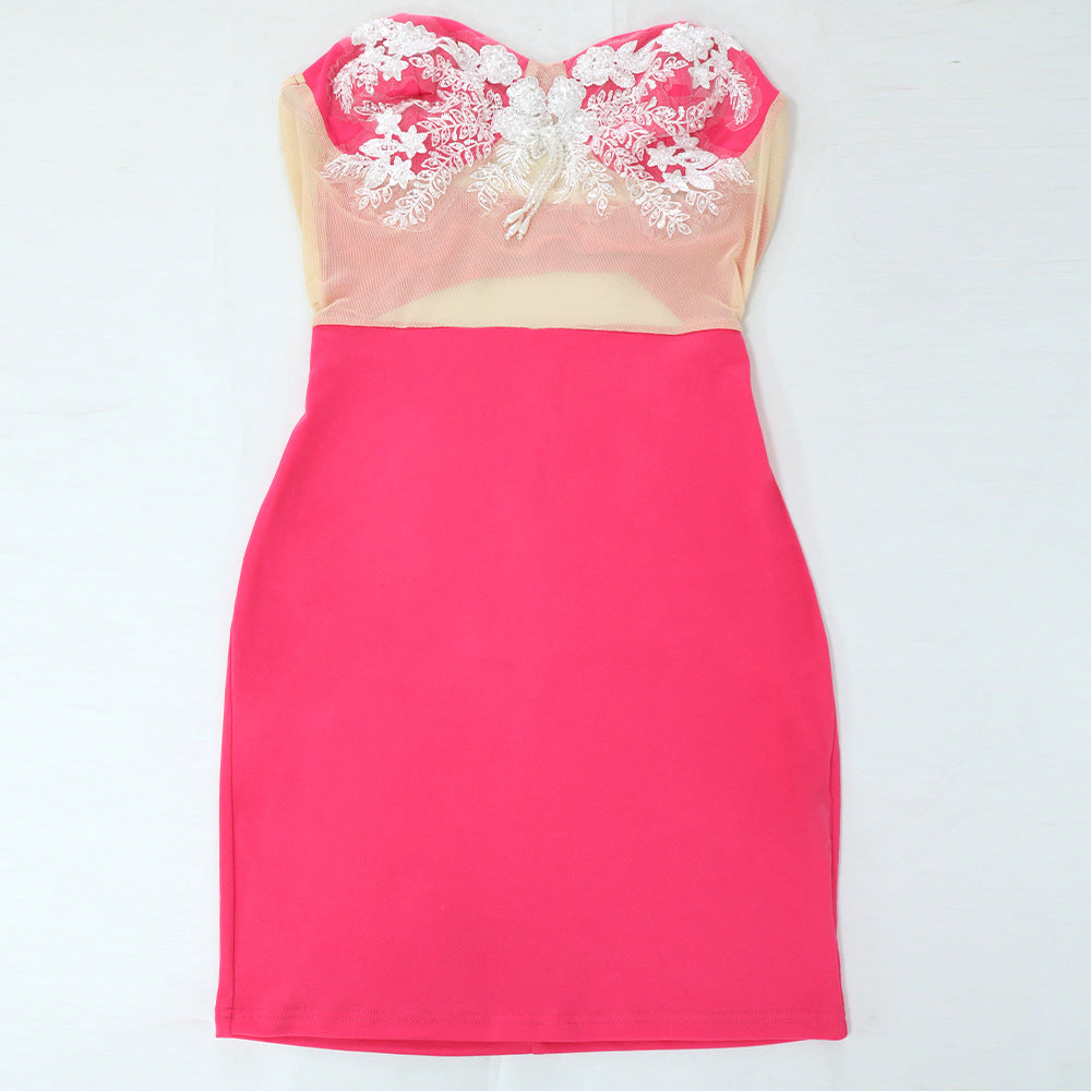 Fashion Sexy Strapless Sleeveless Bodycon Dress For Women 18