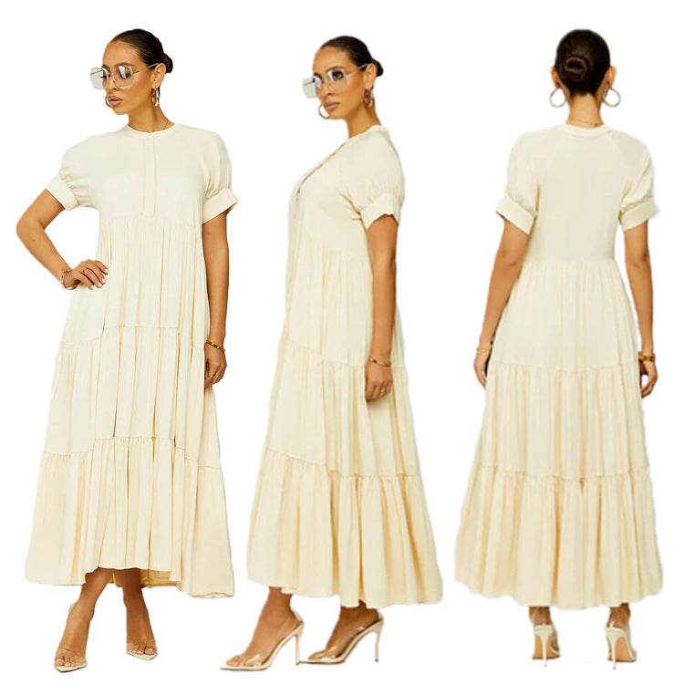 Autumn Women clothes Lace Skirt Loose Slim Fit French Lazy Casual Knitting Dress 8