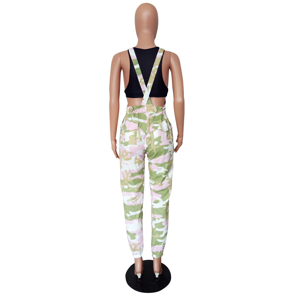 Women's Camouflage Overalls Pants 17
