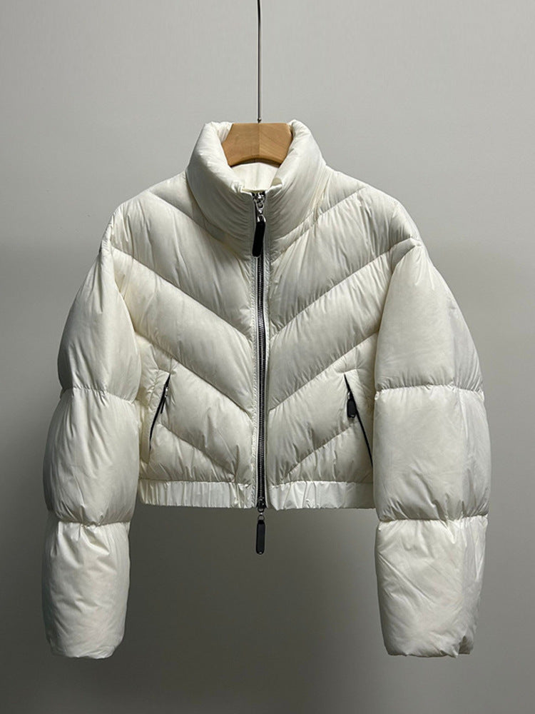 Women's Retro Down Jacket Puff Coat 7