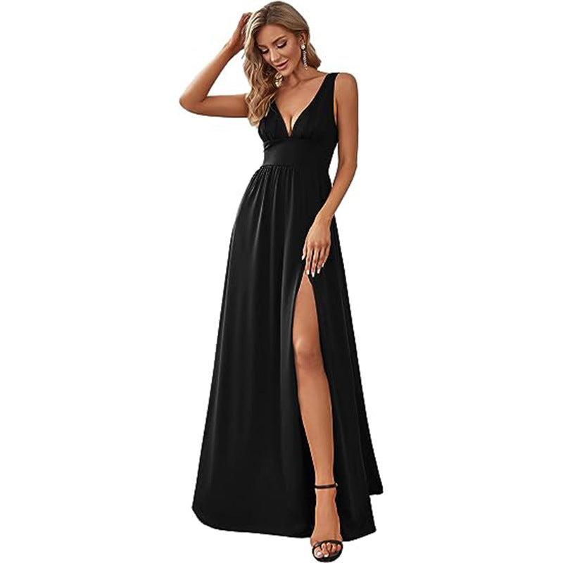 Women Sexy V Neck Party Maxi Evening Dress（Processing time need 3-6 days） 15