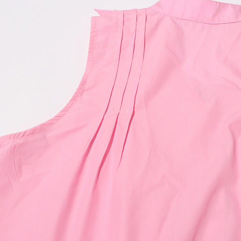 Women's Sleeveless Ruffle Chic Slim Waist Fashion Long Dress 29