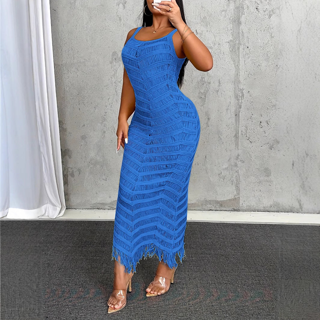 Women Suspender Sweater Dress 9