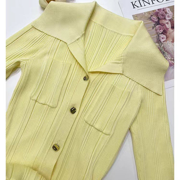 Long Sleeve Slim Waist Elegant Fall Winter Chic Knit Dress 7