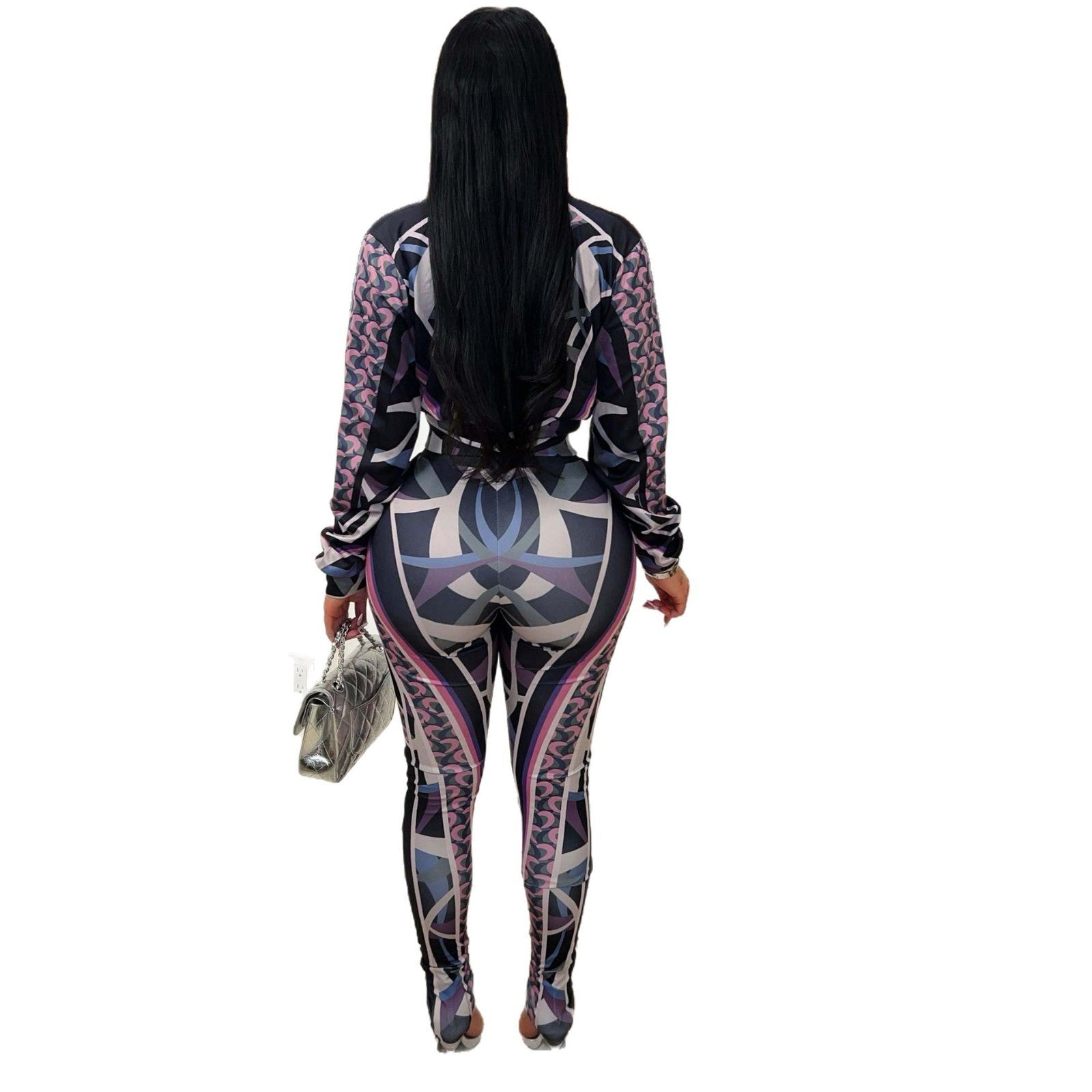 Women's Sport Casual Fashion Print Two-Piece Pants Set 13