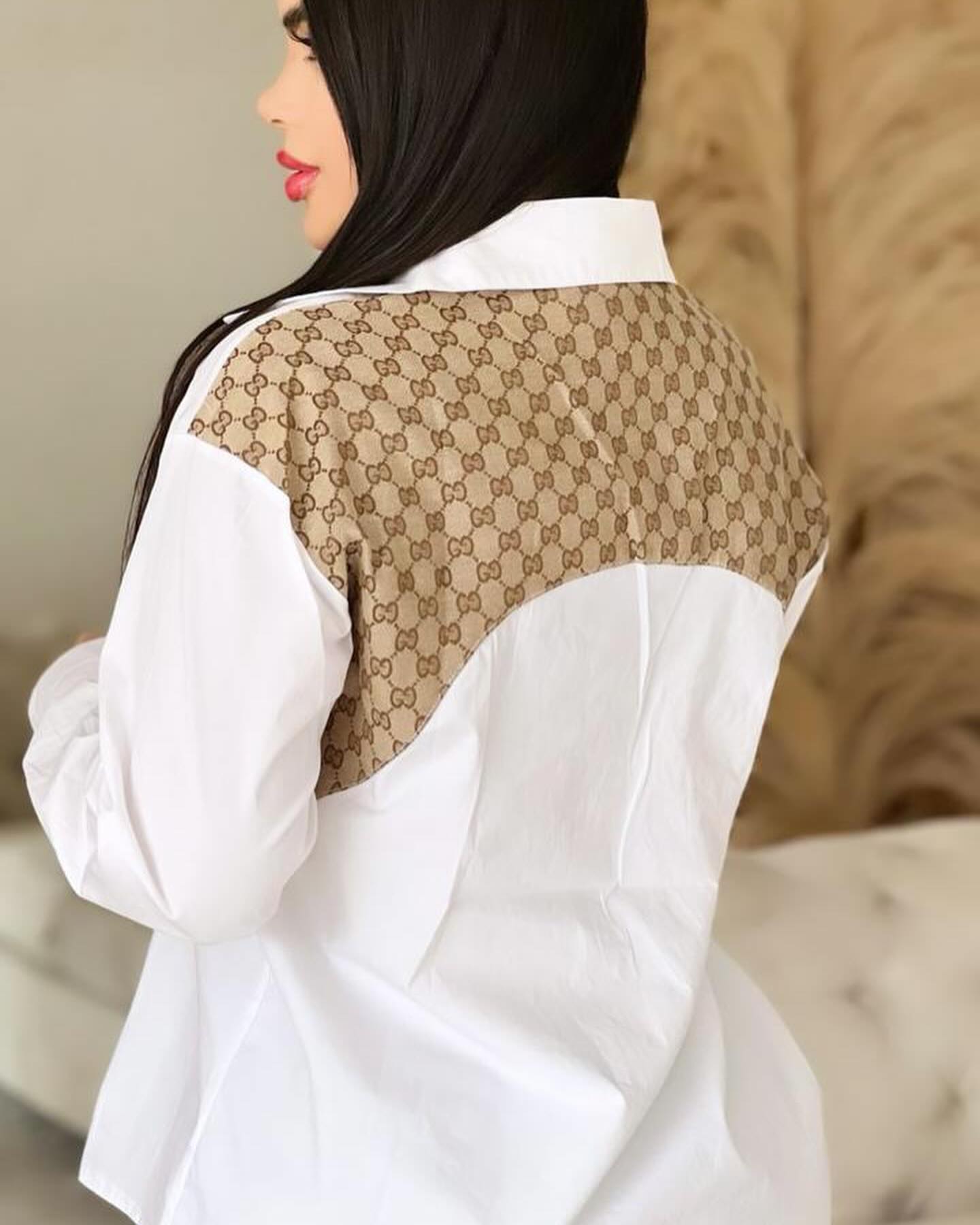 Women summer fashion embroidery loose casual shirt 4