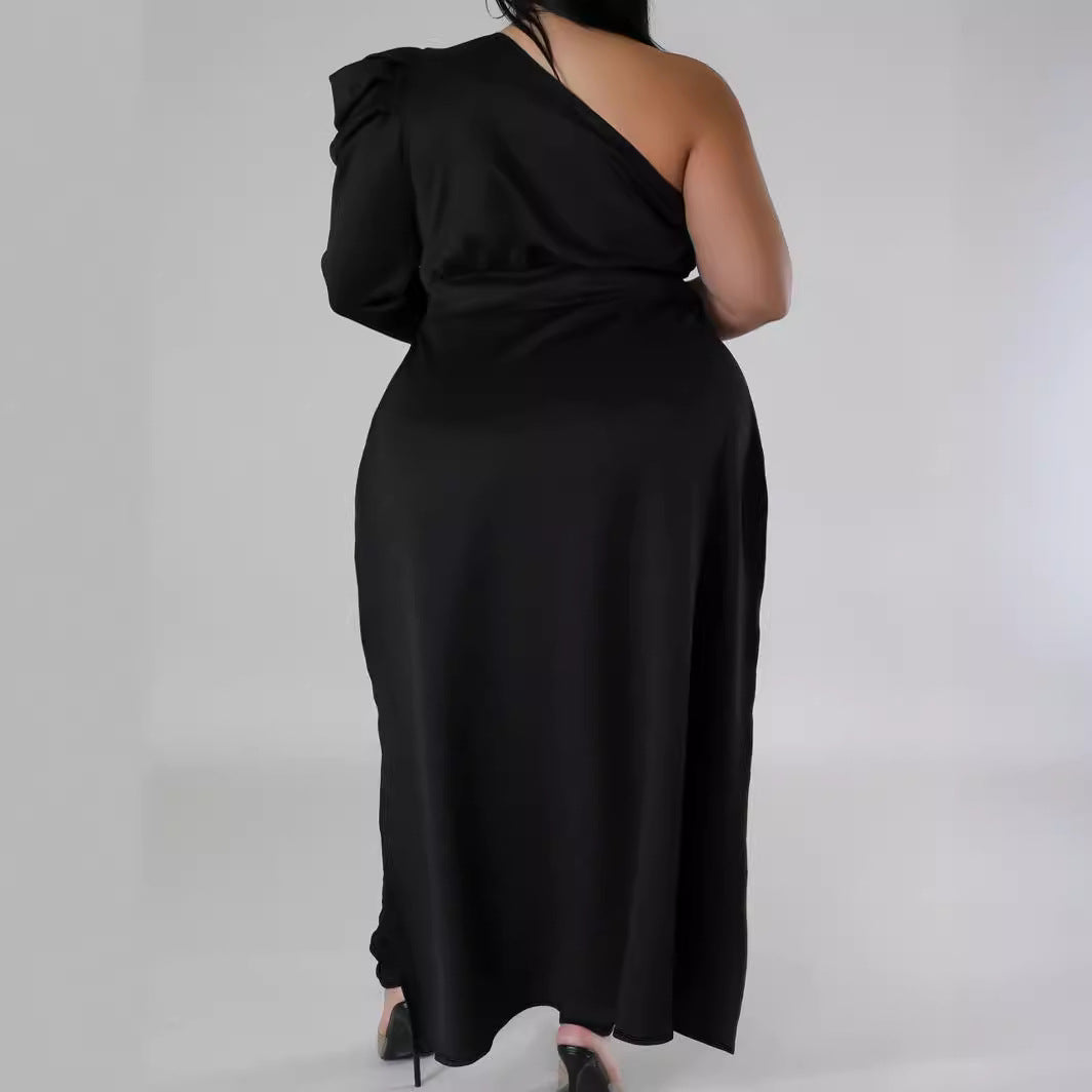 Summer Women Clothing Sexy Irregular Solid One Shoulder Sleeve Top 4