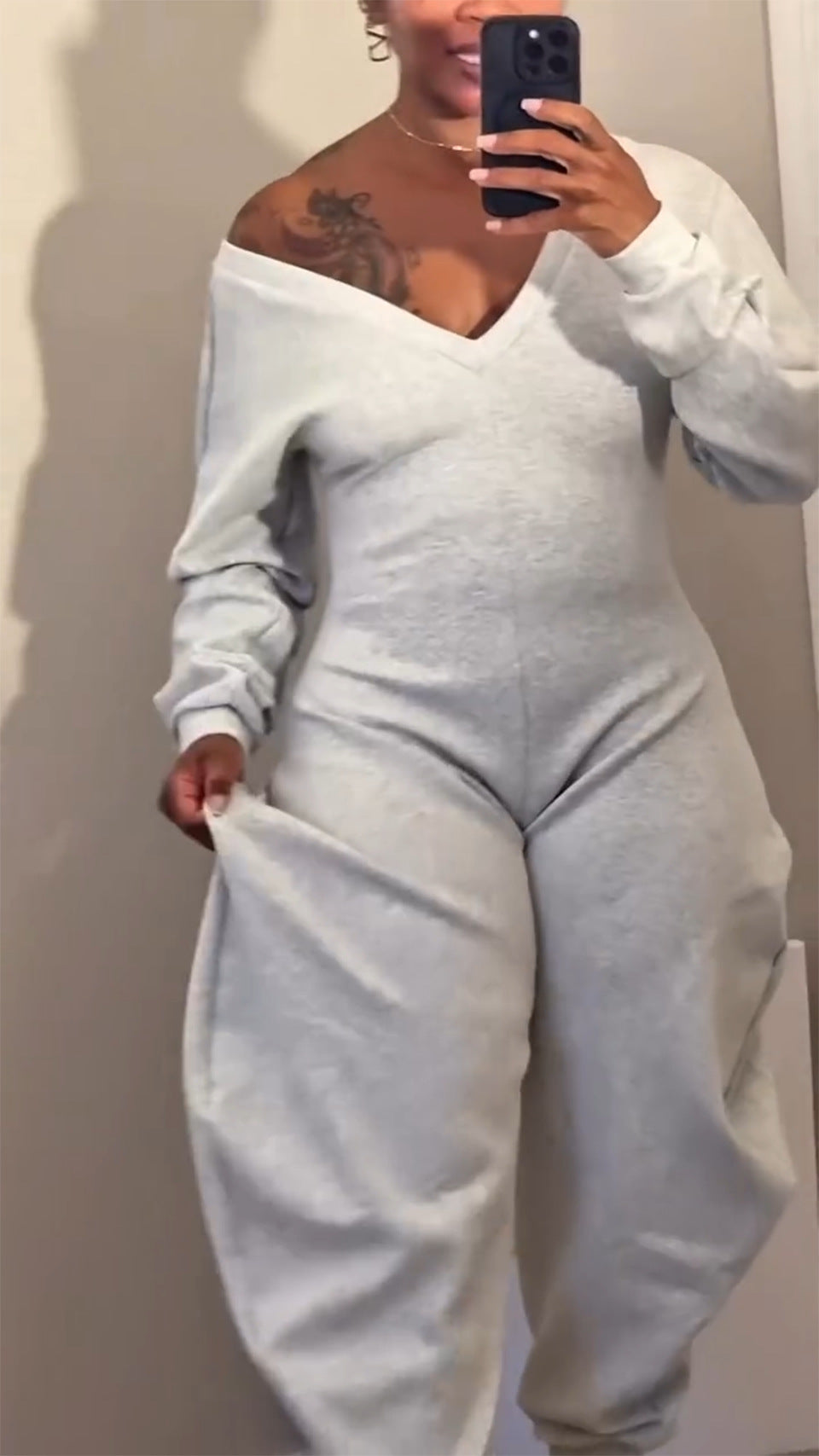 Jumpsuit Women's V-Neck Sexy Long Sleeve Sport Jumpsuit 7