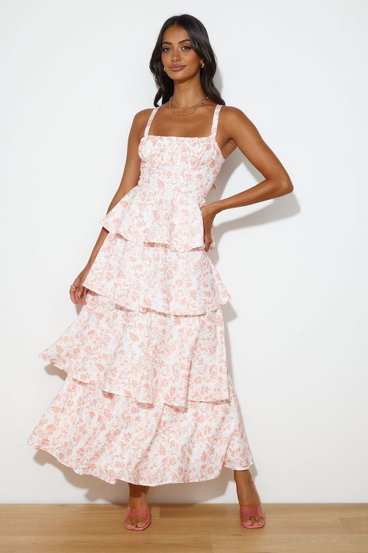 Spring And Summer Holidays Party Chic Printed Dress 15