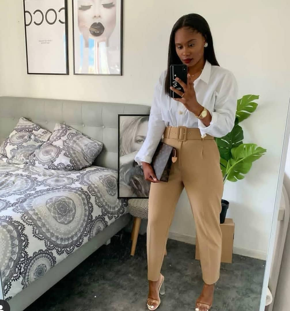 Women's Spring And Summer High Waist Casual Pants Slim Fit Set Career Women's Trousers Autumn Professional Pants