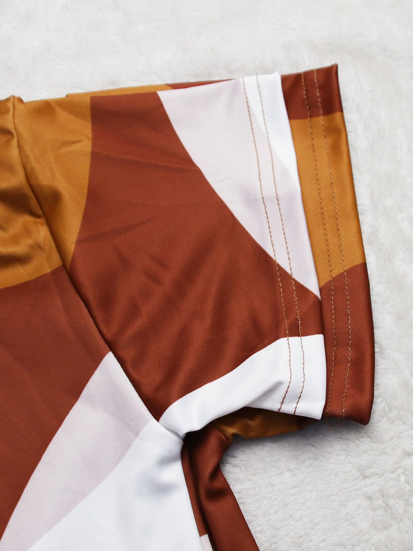 Summer Plus Size Turndown Collar Loose One-Piece Irregular Print Sexy Jumpsuit 10