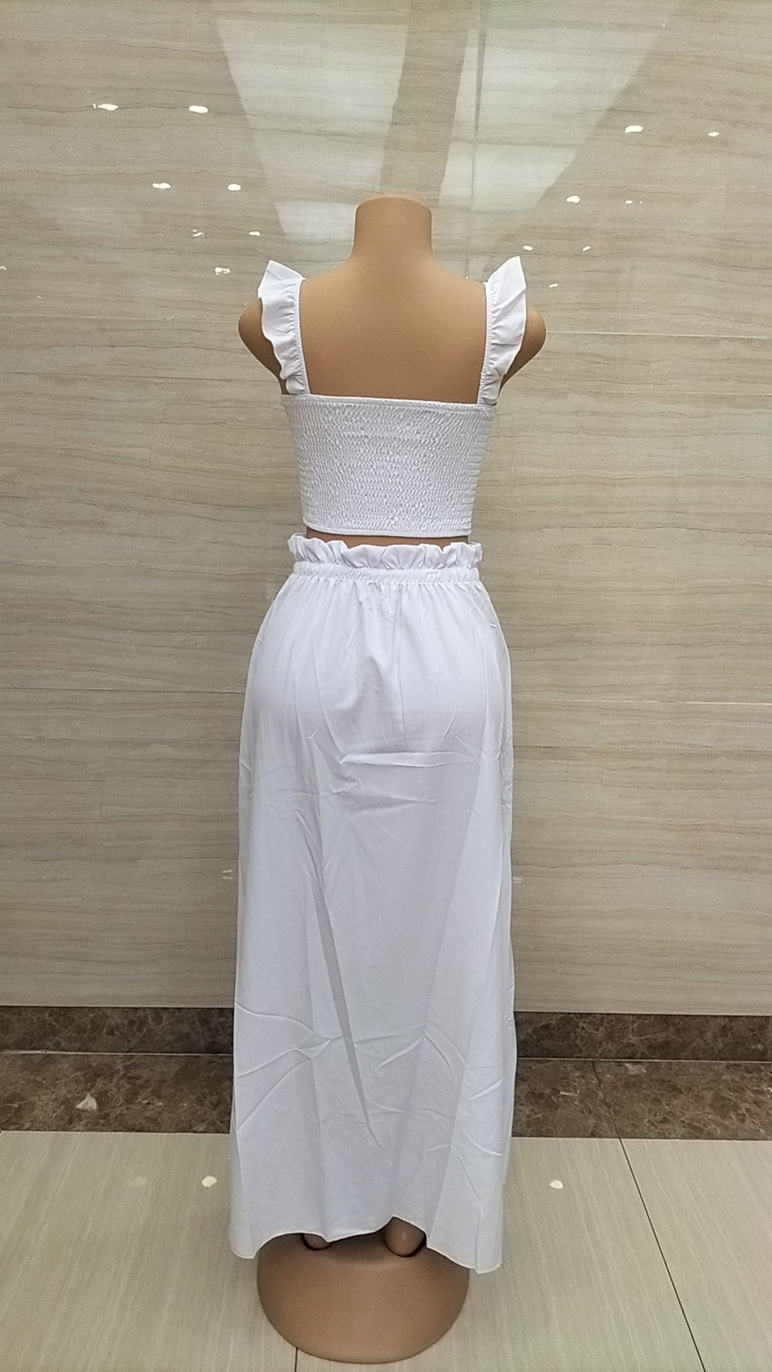 Fashion Solid Color Women's Strap Maxi Dress 7