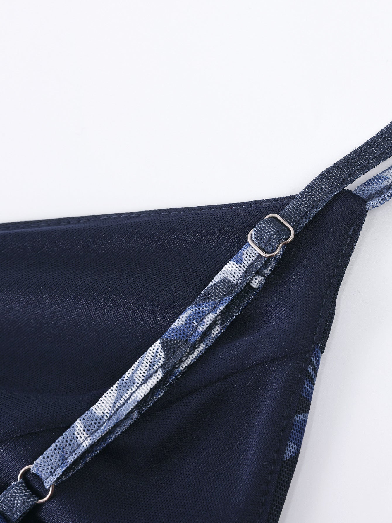 Sheer Mesh Strap Low Back Fishtail Gown 20