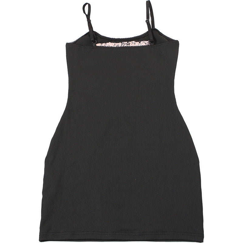 Women Spring Sexy U-neck Bow Print Backless Strap Dress 11