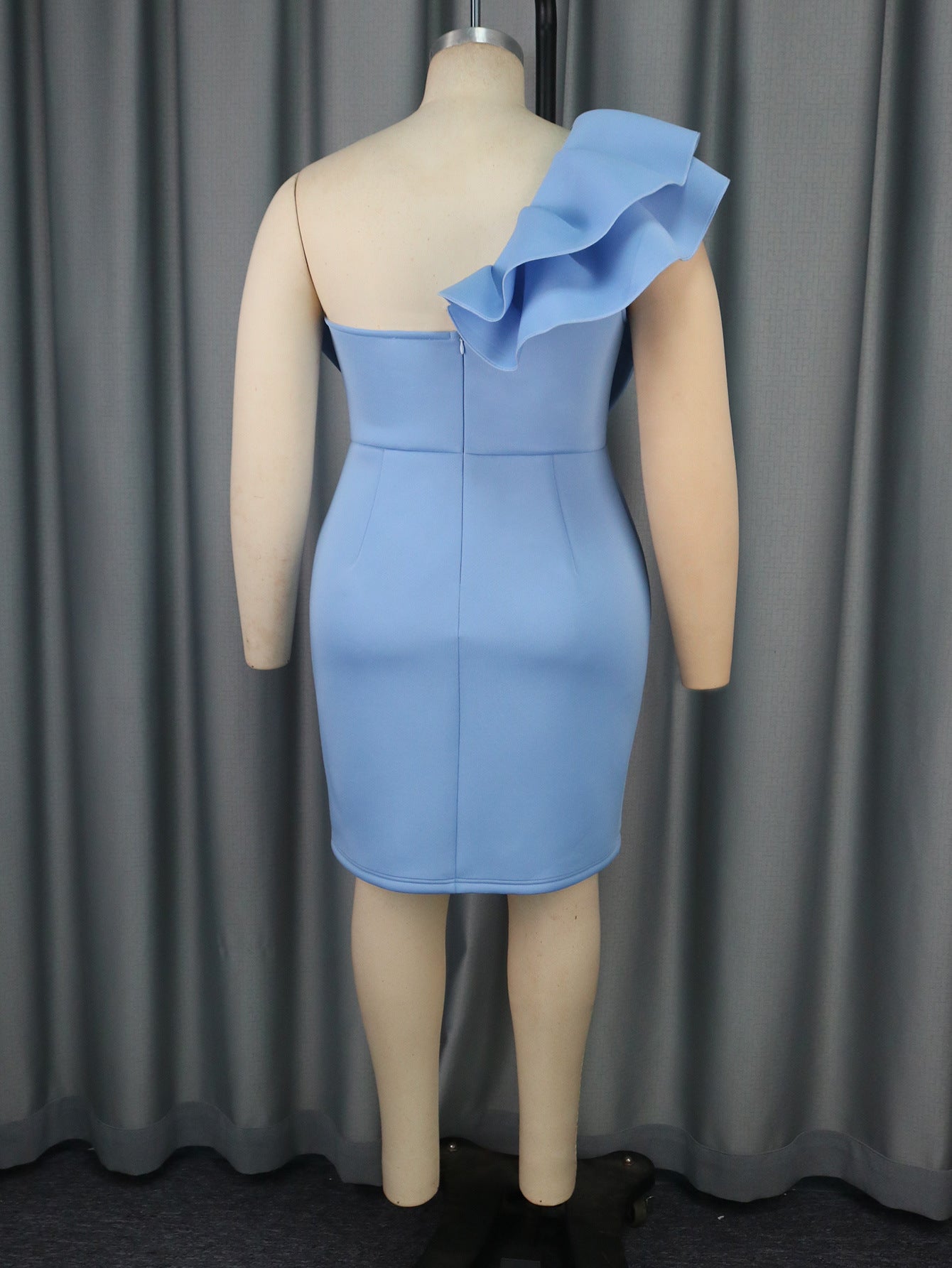 Sexy Slash Shoulder Bow Bodycon High Waist Formal Party Dress 6