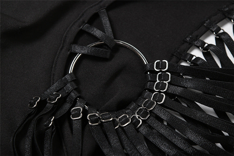 Women Solid Off Shoulder Strap Dress 11