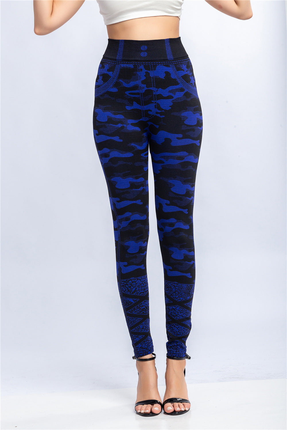 Women Sexy Camouflage Print Basic Legging 4