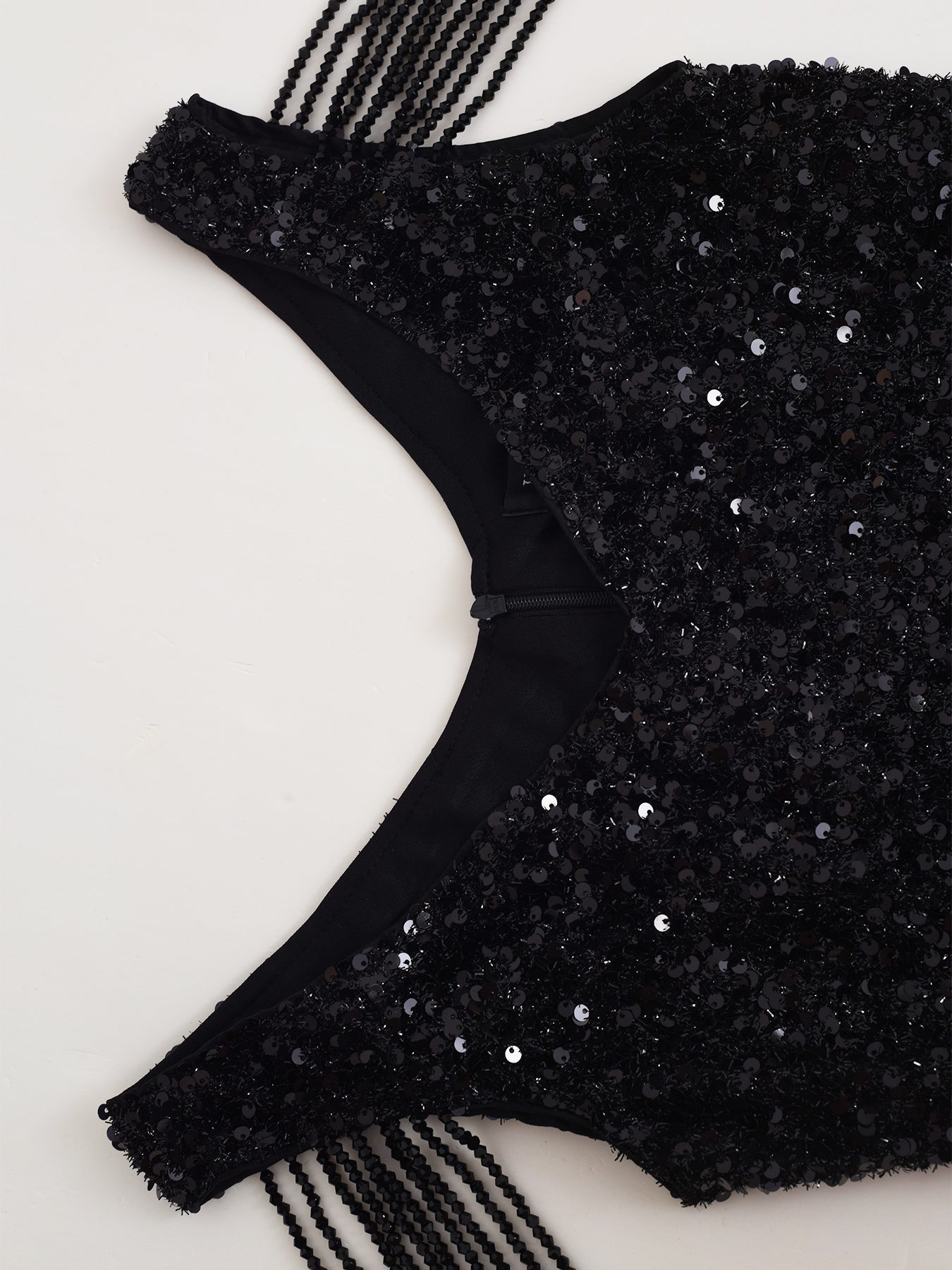 Chic Split Formal Party Long Sequin Evening Dress 16