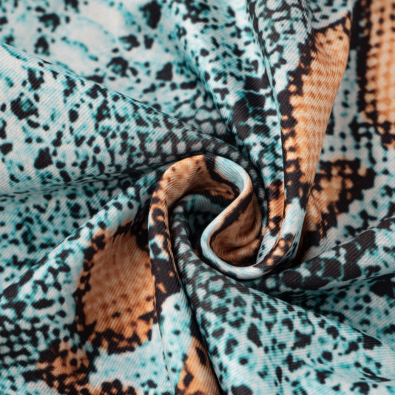 Women's Sexy Print Tight-Fitting Five-Point Straight Shorts 14