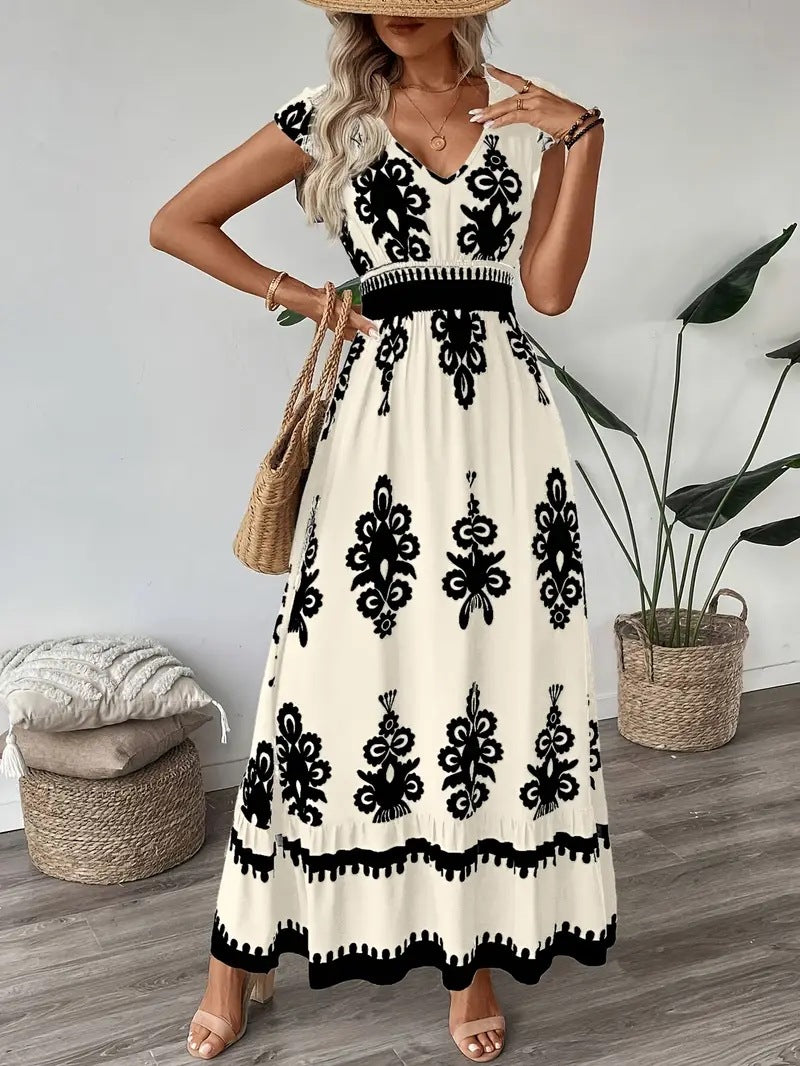 Women Print Maxi Dress 6