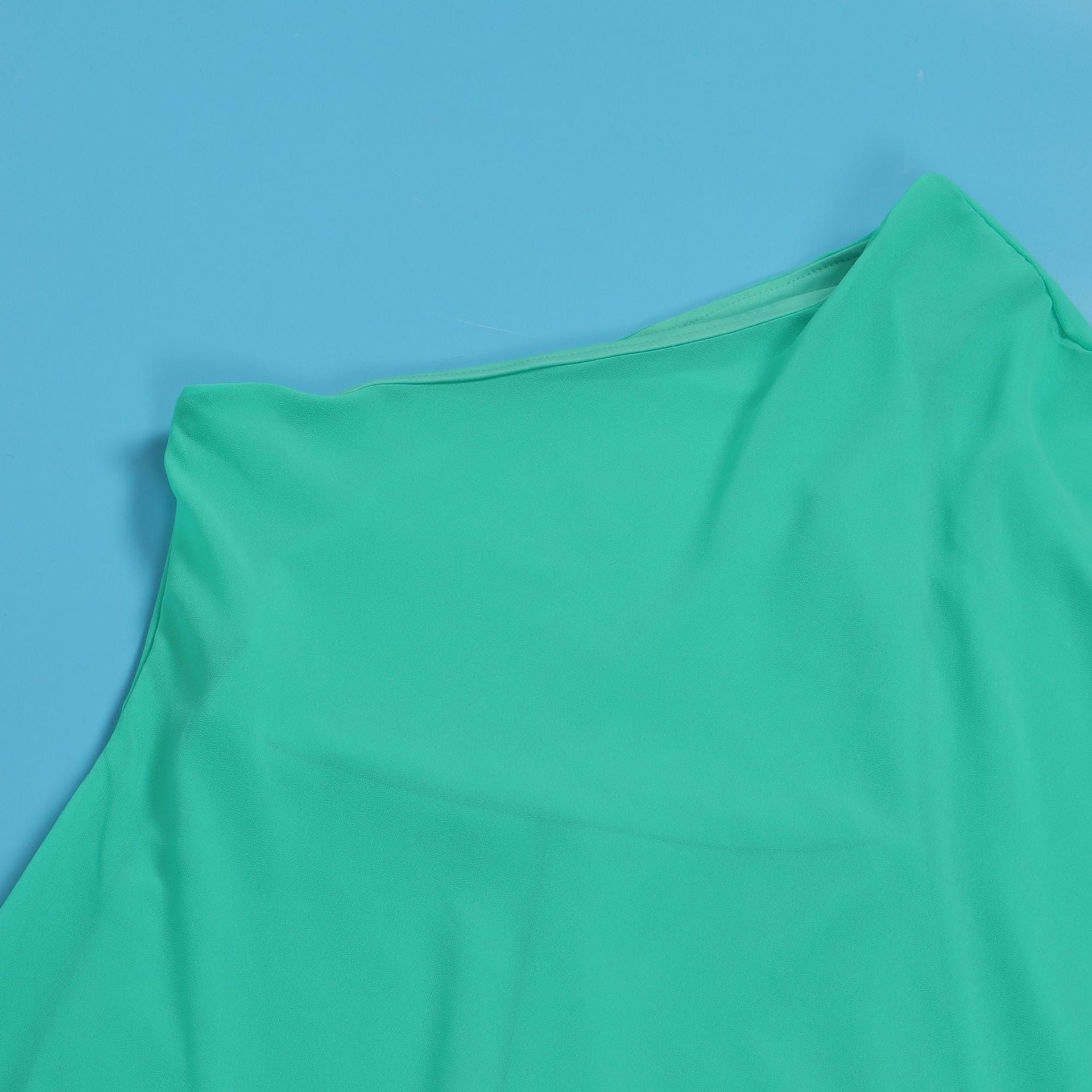 Women Sexy One Shoulder Sleeveless Stretch Jumpsuit 81