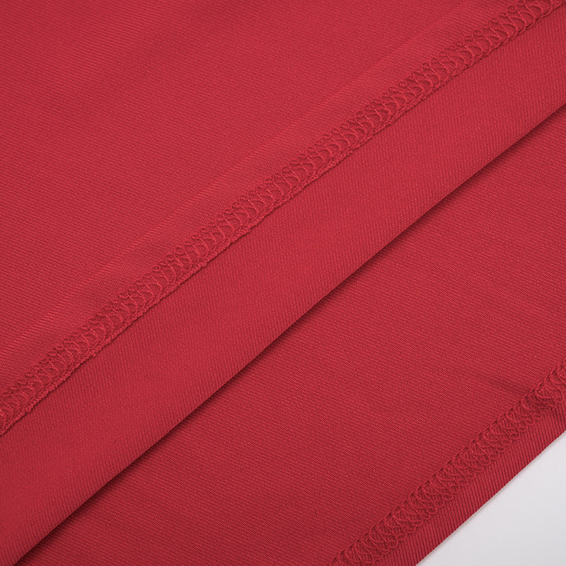 Women Off-Shoulder Bell Bottom Long-Sleeved Top and Skirt Two-Piece Set 40