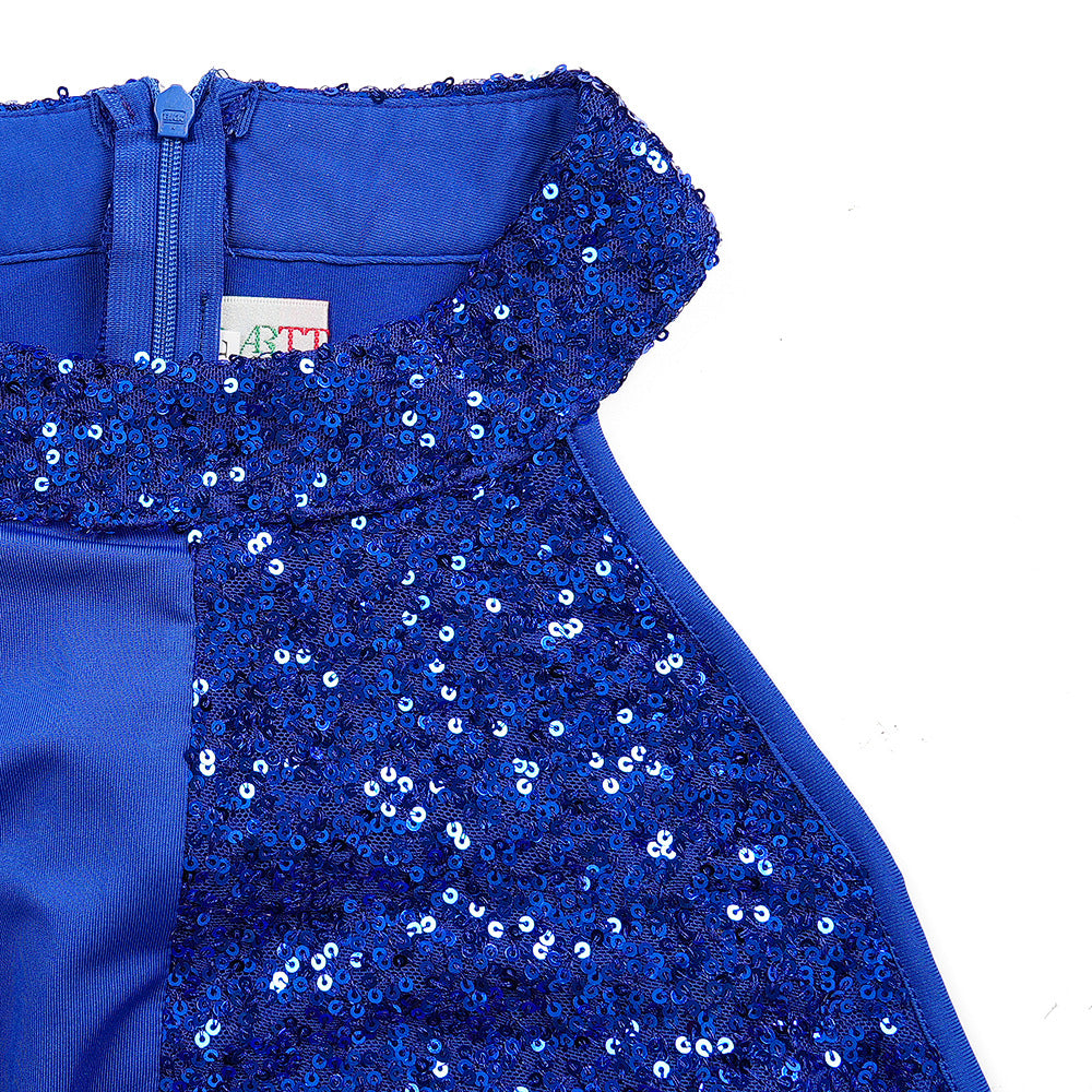 Plus Size Women's Long Dress African Fashion Elegant Sexy Halter Neck Slim Waist Evening Gown 17