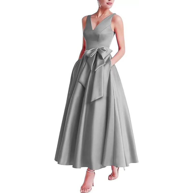 Women V-Neck Sleeveless Elegant Maxi Dress（Processing time need 3-6 days） 39