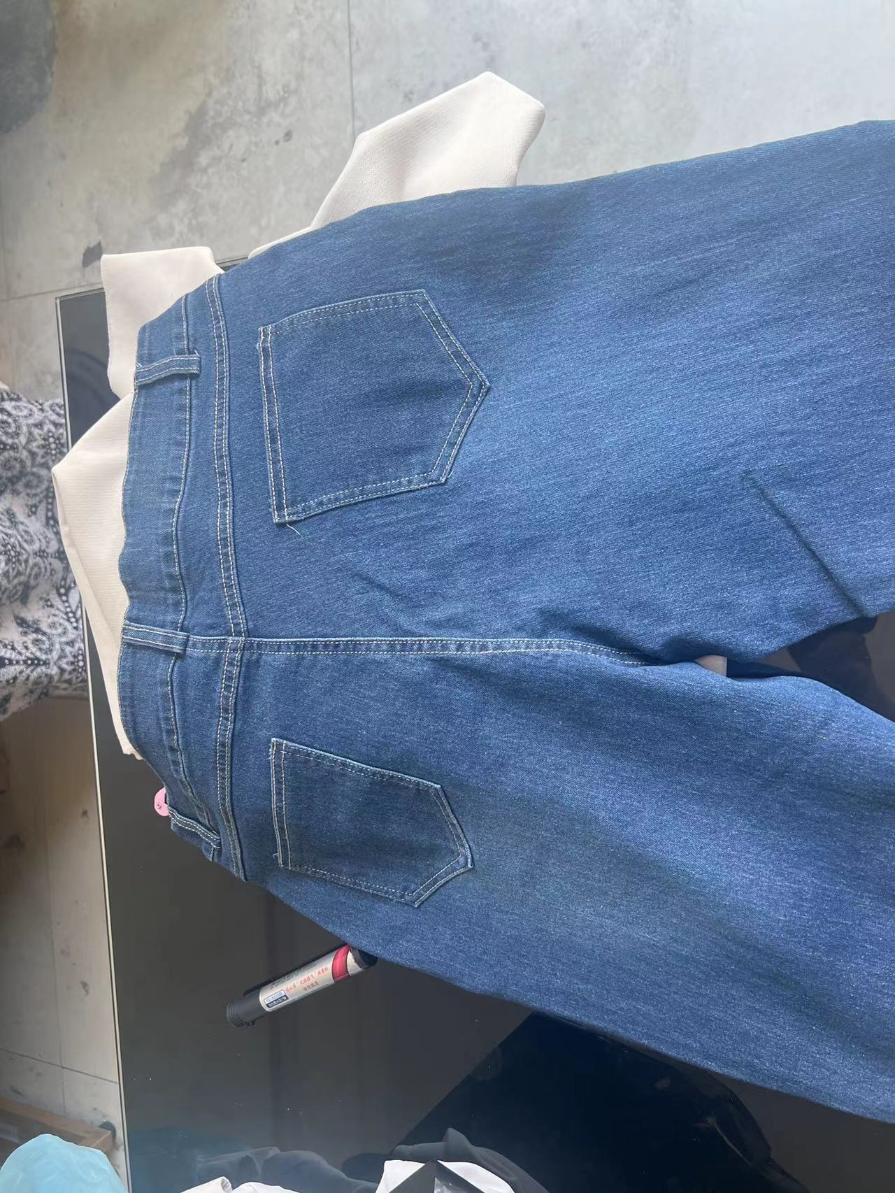 Plus Size Women Stretch Denim Pants 7