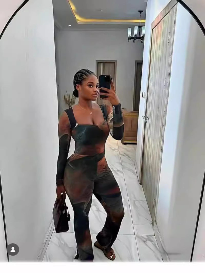 Women Sexy Mesh Jumpsuit 5