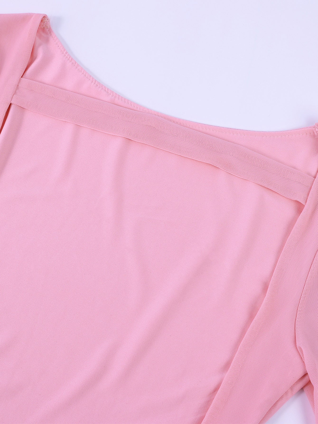 Mesh Bell Sleeve Sexy Low Back Bow Detail Short Dress 10