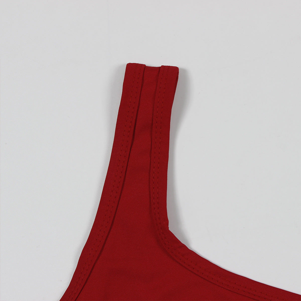 Women Formal Party Sexy Solid U-Neck Patchwork Maxi Dress 10