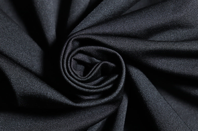 Women's Solid Color Round Neck Long Sleeve Lace Up Flower Bodycon Trendy Dress 22